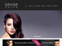 Davida Salon website screenshot