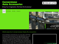 Cornerstone Auto Accessories website screenshot