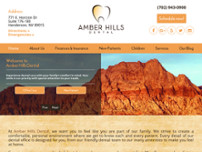 Amber Hills Dental website screenshot