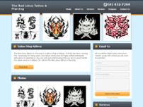 Screenshot for http://theredlotustattoo.com