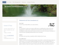 AZ Pain Consultants LLC website screenshot