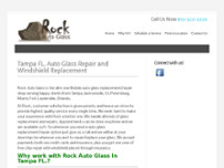 Screenshot for http://www.rockautoglass.com/tampa/tampa-fl-auto-glass-repair-windshield-replacement-service/