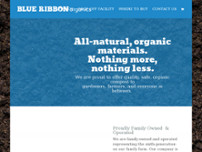 Blue Ribbon Organics website screenshot