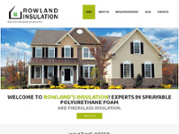 Rowland's Insulation LLC website screenshot