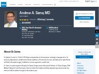 Website Screenshot Andrew A. Sama, MD