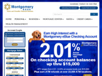 Montgomery Bank website screenshot