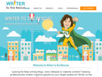Writer to the Rescue website screenshot
