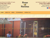 House of Hummus website screenshot