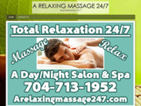 A Relaxing Massage 24/7 website screenshot