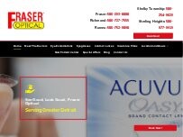Website Screenshot Fraser Optical
