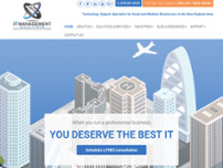 IT Management Solutions website screenshot
