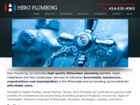 Hero Plumbing LLC website screenshot