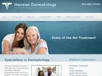 Herman Dermatology _ Eric W. Herman, M.D., Samantha P. Herman, M.D. website screenshot