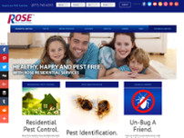 Rose Pest Solutions website screenshot