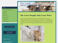 Ross Corner Animal Wellness Center website screenshot