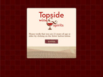 Topside Wine Spirits website screenshot