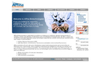 Affina Biotechnologies website screenshot