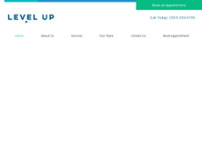 Level up website screenshot