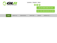 GLR Advanced Recycling - Metal website screenshot