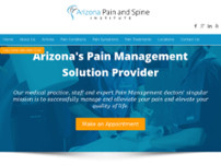 Arizona Pain and Spine Institute website screenshot