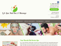 L.A. Spa, Nail Bar, & Massage website screenshot