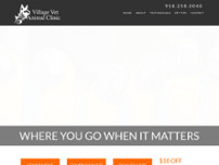 Village Vet Animal Clinic website screenshot