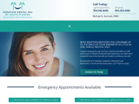 Sedation Dental Spa of South Florida website screenshot