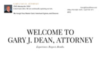Gary J Dean website screenshot