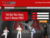 Tactical Martial Arts website screenshot