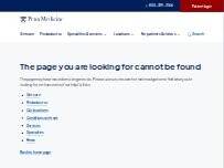 Website Screenshot Chester County Hospital OB/GYN Clinic Services