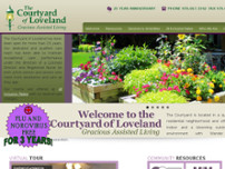 The Courtyard of Loveland Assisted Living website screenshot