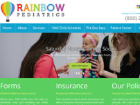 Rainbow Pediatrics website screenshot