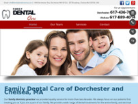 Chelsea Family Dental Care website screenshot
