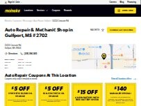 Website Screenshot Meineke Car Care Center