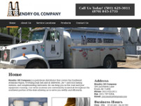 Hendry Oil Company website screenshot