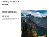 Washington Pacific Homes website screenshot