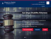 Craig A. Fahey, Attorney at Law website screenshot