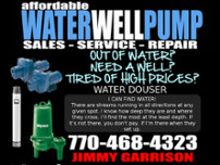 Jimmy Garrison Affordable Water Well Service & Repair website screenshot