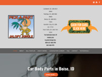 Pick-A-Part Jalopy Jungle website screenshot