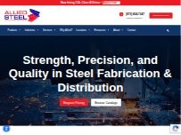 Website Screenshot Allied Steel