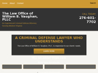 The Law Office of William B Vaughan, PLLC website screenshot