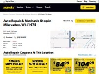 Website Screenshot Meineke Car Care Center
