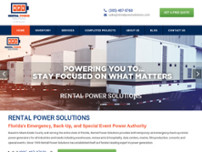Rental Power Solutions website screenshot