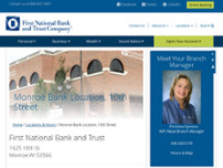 Screenshot for https://www.bankatfirstnational.com/locations/monroe-bank-location/