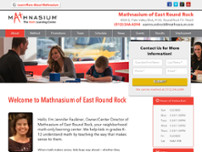 Mathnasium of East Round Rock website screenshot