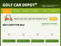 Golf Car Depot website screenshot