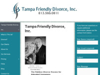 Tampa Friendly Divorce website screenshot