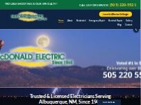 Website Screenshot McDonald Mike Electric1