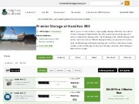 Website Screenshot Premier Storage at Hamilton Mill