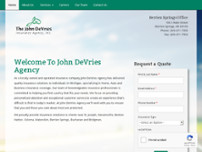 Screenshot for http://www.devriesinsurance.com/